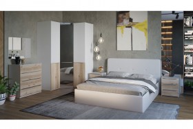 Кровать «Синди» с мягкой обивкой тип 1 (Белая) в Белом Яре - belyj-yar.katalogmebeli.com | фото 2