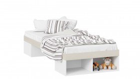 Кровать «Сканди»  Дуб Гарден/Белый в Белом Яре - belyj-yar.katalogmebeli.com | фото