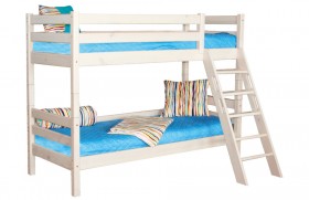 Кровать Соня вариант 10 двухъярусная с наклонной лестницей Лаванда в Белом Яре - belyj-yar.katalogmebeli.com | фото 2