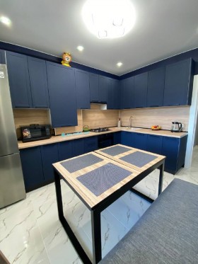 Кухня Квадро 3,2 м (высокие модули/Железо/Серый) в Белом Яре - belyj-yar.katalogmebeli.com | фото 22
