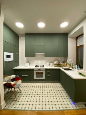 Кухня Квадро 3,2 м (высокие модули/Железо/Серый) в Белом Яре - belyj-yar.katalogmebeli.com | фото 25