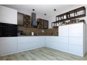 Модульная кухня Бронкс 1,8 м (Кварц) в Белом Яре - belyj-yar.katalogmebeli.com | фото 5