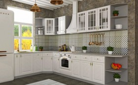 Модульная кухня Гранд (Белый/Пепел) в Белом Яре - belyj-yar.katalogmebeli.com | фото 3