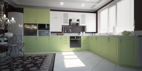 Модульная кухня Парма 1,6 м (Бирюза) в Белом Яре - belyj-yar.katalogmebeli.com | фото 1
