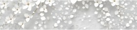Кухонный фартук КМ 481 Абстракция цветы бетон в Белом Яре - belyj-yar.katalogmebeli.com | фото 1