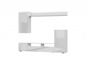 Мебель для гостиной МГС 4 (Белый/Белый глянец) в Белом Яре - belyj-yar.katalogmebeli.com | фото 7