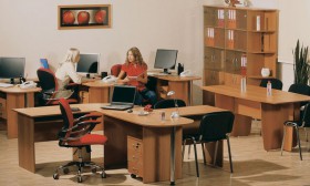 Мебель для персонала Рубин 42 Светлый миланский орех в Белом Яре - belyj-yar.katalogmebeli.com | фото