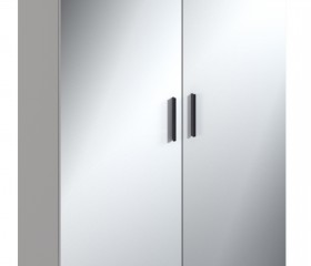 Милан СБ-3257 Шкаф 2 дверный Серый в Белом Яре - belyj-yar.katalogmebeli.com | фото 3