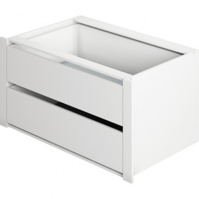 Модуль с ящиками для шкафа 600 Белый снег в Белом Яре - belyj-yar.katalogmebeli.com | фото