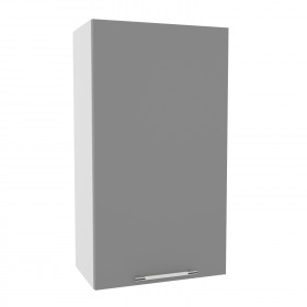 Монца ВП 601 шкаф верхний высокий (Белый софт/корпус Серый) в Белом Яре - belyj-yar.katalogmebeli.com | фото