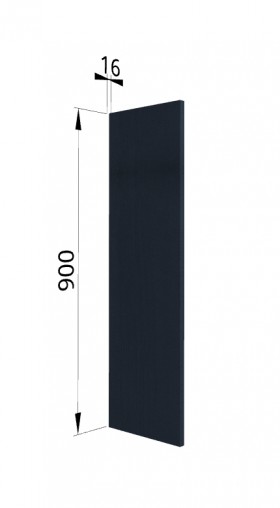 Панель торцевая (для шкафа верхнего высокого) ВП Тито, Гарда (Индиго) в Белом Яре - belyj-yar.katalogmebeli.com | фото