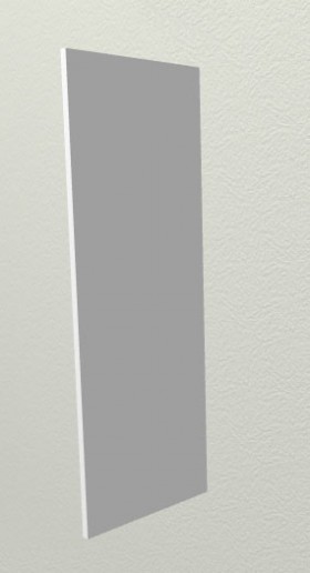 Панель торцевая ВП Капля (для шкафа верхнего высокого) Белый в Белом Яре - belyj-yar.katalogmebeli.com | фото