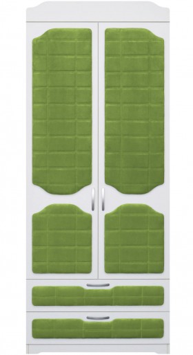 Шкаф 2-х створчатый с ящиками серии Спорт 76 Зелёный в Белом Яре - belyj-yar.katalogmebeli.com | фото