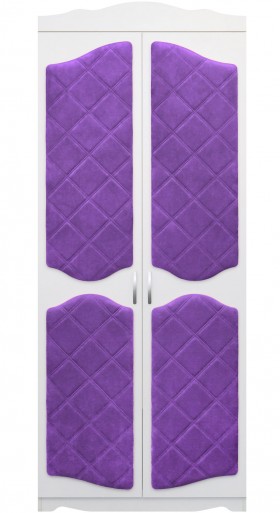 Шкаф 2-х створчатый серии Иллюзия 32 фиолетовый в Белом Яре - belyj-yar.katalogmebeli.com | фото