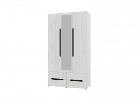 Шкаф 3-х створчатый с ящиками и зеркалом Вега (Прованс) в Белом Яре - belyj-yar.katalogmebeli.com | фото
