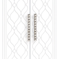 Шкаф 4 двери М21 Спальня Тиффани (белый текстурный) в Белом Яре - belyj-yar.katalogmebeli.com | фото 2