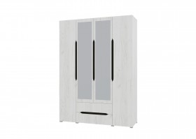 Шкаф 4-х створчатый с ящиками и зеркалами Вега (Прованс) в Белом Яре - belyj-yar.katalogmebeli.com | фото