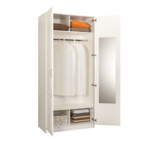 Шкаф для одежды 13.134 Ливерпуль (Белый, ясень ваниль НМ-1012-100 ПВХ) в Белом Яре - belyj-yar.katalogmebeli.com | фото 3