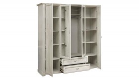 Шкаф для одежды "Сохо" (бетон пайн белый/2 ящика/зеркало) в Белом Яре - belyj-yar.katalogmebeli.com | фото 6