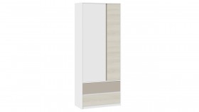 Шкаф для одежды комбинированный «Сканди» Дуб Гарден/Белый/Глиняный серый в Белом Яре - belyj-yar.katalogmebeli.com | фото