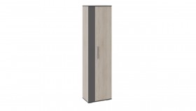 Шкаф для одежды «Нуар» тип 1 Фон серый/Дуб сонома в Белом Яре - belyj-yar.katalogmebeli.com | фото 1