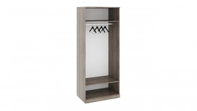 Шкаф для одежды с 2-мя зеркальными дверями «Прованс» (Дуб Сонома трюфель/Крем) в Белом Яре - belyj-yar.katalogmebeli.com | фото 3