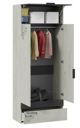 Шкаф комбинированный для одежды «Оксфорд-2» в Белом Яре - belyj-yar.katalogmebeli.com | фото 2