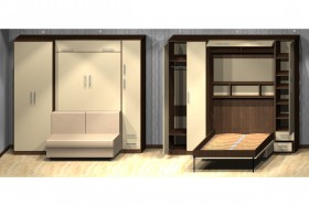 Шкаф-кровать с диваном Бела-5 в Белом Яре - belyj-yar.katalogmebeli.com | фото 4
