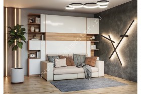 Шкаф-кровать с диваном Дина в Белом Яре - belyj-yar.katalogmebeli.com | фото