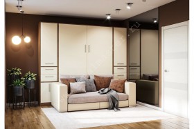 Шкаф-кровать с диваном Злата в Белом Яре - belyj-yar.katalogmebeli.com | фото