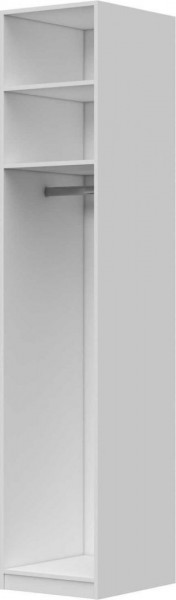 Шкаф ШР-1 без зеркала Вива (Белый/Белый глянец/Платина) в Белом Яре - belyj-yar.katalogmebeli.com | фото 3