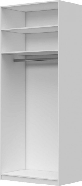 Шкаф ШР-2 зеркало, Вива (Белый/Белый глянец/Платина) в Белом Яре - belyj-yar.katalogmebeli.com | фото 3