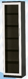 Шкаф средний со стеклодверью ДЛЯ ГОСТИНОЙ ШСС-450 Венге/Дуб выбеленный в Белом Яре - belyj-yar.katalogmebeli.com | фото