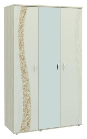 Шкаф трехдверный с зеркалом Соната 98.12 в Белом Яре - belyj-yar.katalogmebeli.com | фото 1