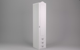Шкаф угловой Бэлла с ящиками (Выбеленное дерево/Белый) в Белом Яре - belyj-yar.katalogmebeli.com | фото 2