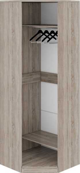 Шкаф угловой с 1-ой зеркальной дверью левый «Прованс» (Дуб Сонома трюфель/Крем) в Белом Яре - belyj-yar.katalogmebeli.com | фото 2