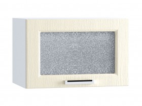 Шкаф верхний горизонтальный со стеклом 500, ШВГС 500 (Клен кремовый/корпус белый) в Белом Яре - belyj-yar.katalogmebeli.com | фото