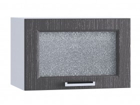 Шкаф верхний горизонтальный со стеклом 500, ШВГС 500 (Клен серый/корпус белый) в Белом Яре - belyj-yar.katalogmebeli.com | фото