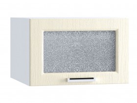 Шкаф верхний горизонтальный со стеклом 510, ШВГС 510 (Клен крем/корпус белый) в Белом Яре - belyj-yar.katalogmebeli.com | фото