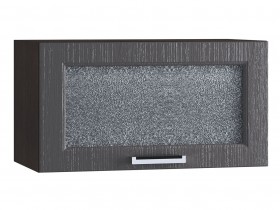 Шкаф верхний горизонтальный со стеклом 600, ШВГС 600 (Клен серый/корпус венге) в Белом Яре - belyj-yar.katalogmebeli.com | фото