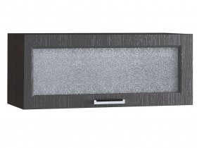 Шкаф верхний горизонтальный со стеклом 800, ШВГС 800 (Клен серый/корпус венге) в Белом Яре - belyj-yar.katalogmebeli.com | фото