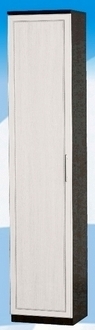 Шкаф высокий ДЛЯ ГОСТИНОЙ ШВ-450 Венге/Дуб выбеленный в Белом Яре - belyj-yar.katalogmebeli.com | фото