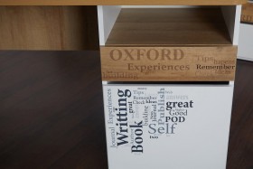 Стол с ящиками «Оксфорд» (Ривьера/Белый с рисунком) в Белом Яре - belyj-yar.katalogmebeli.com | фото 9