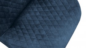Стул «Оливер» К3 Черный/Микровелюр Wellmart Blue в Белом Яре - belyj-yar.katalogmebeli.com | фото 3