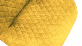 Стул «Оливер» К3 Черный/Микровелюр Wellmart Yellow в Белом Яре - belyj-yar.katalogmebeli.com | фото 3