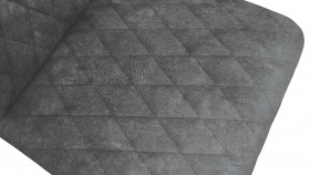 Стул «Стенли» К3 Черный муар/Микровелюр Wellmart Graphite в Белом Яре - belyj-yar.katalogmebeli.com | фото 3