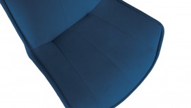 Стул «Тейлор» К3 Исп. 2 Черный муар/Велюр Confetti Blue в Белом Яре - belyj-yar.katalogmebeli.com | фото 3