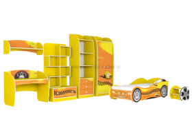 Тумба прикроватная Авто-3 с рисунком Такси Желтый в Белом Яре - belyj-yar.katalogmebeli.com | фото 6