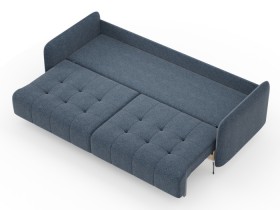 Валериан диван трёхместный прямой Синий, ткань RICO FLEX 101 в Белом Яре - belyj-yar.katalogmebeli.com | фото 3
