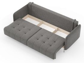 Валериан диван трёхместный прямой Стальной, ткань RICO FLEX 9292 в Белом Яре - belyj-yar.katalogmebeli.com | фото 2